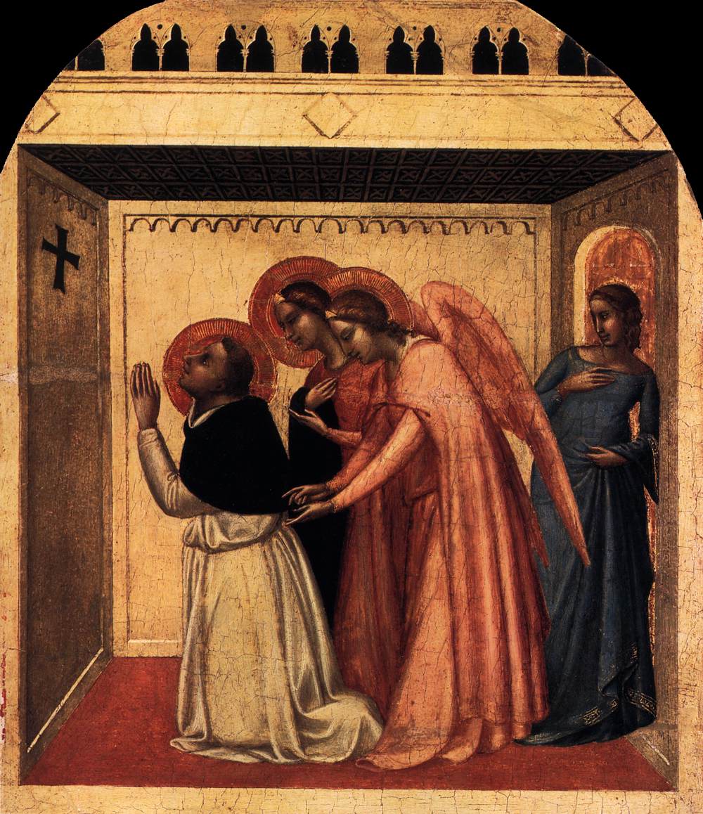 The Temptation of St. Thomas Aquinas, by Bernardo Daddi